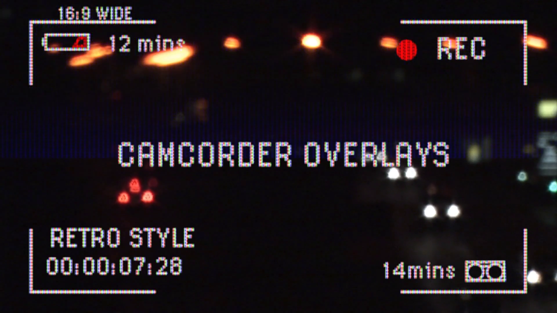 Retro Camcorder Overlays Template SBV347450458 Storyblocks