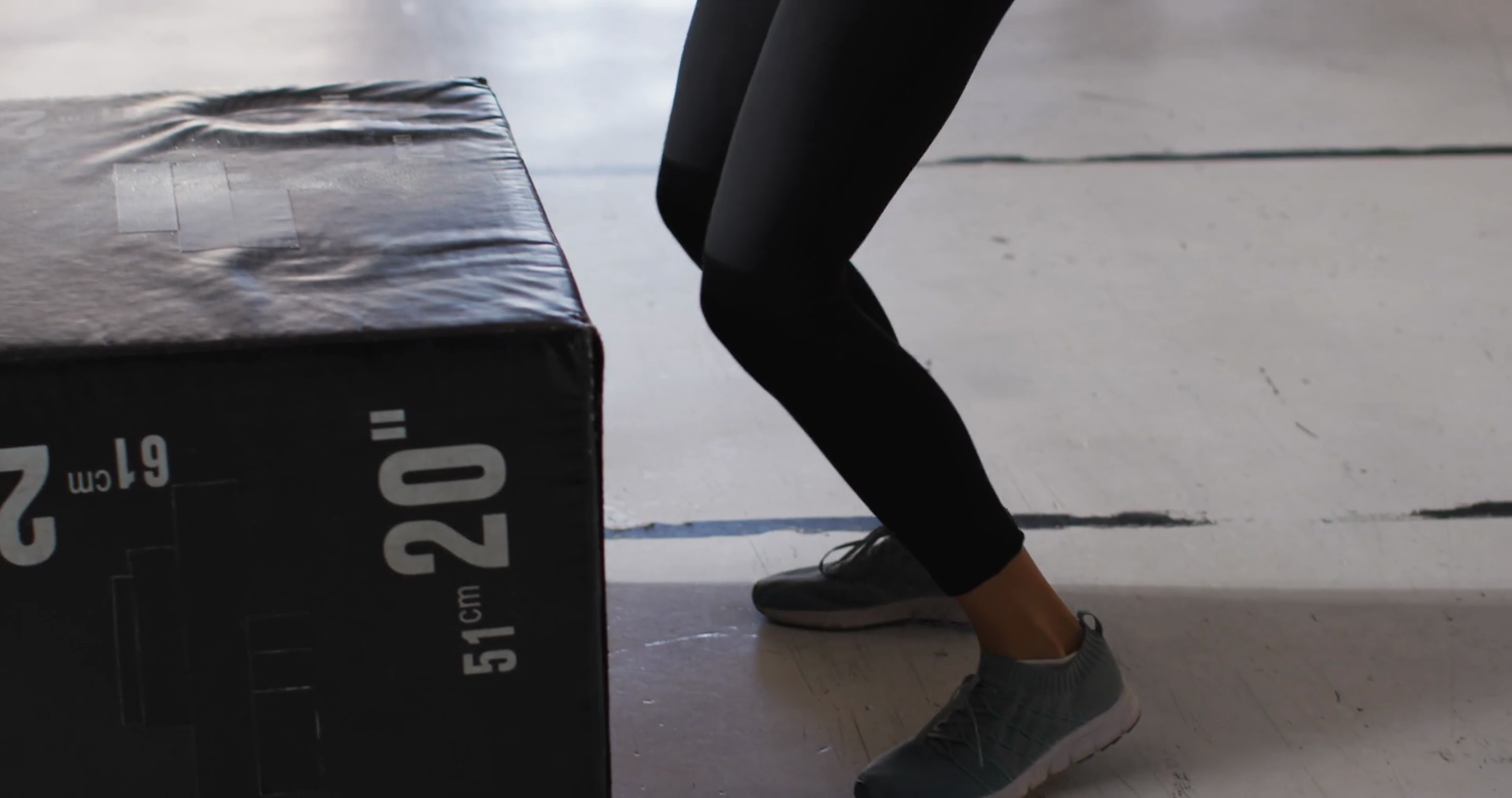 Video Of Legs Of Fit Caucasian Woman Jumping Stock Footage SBV