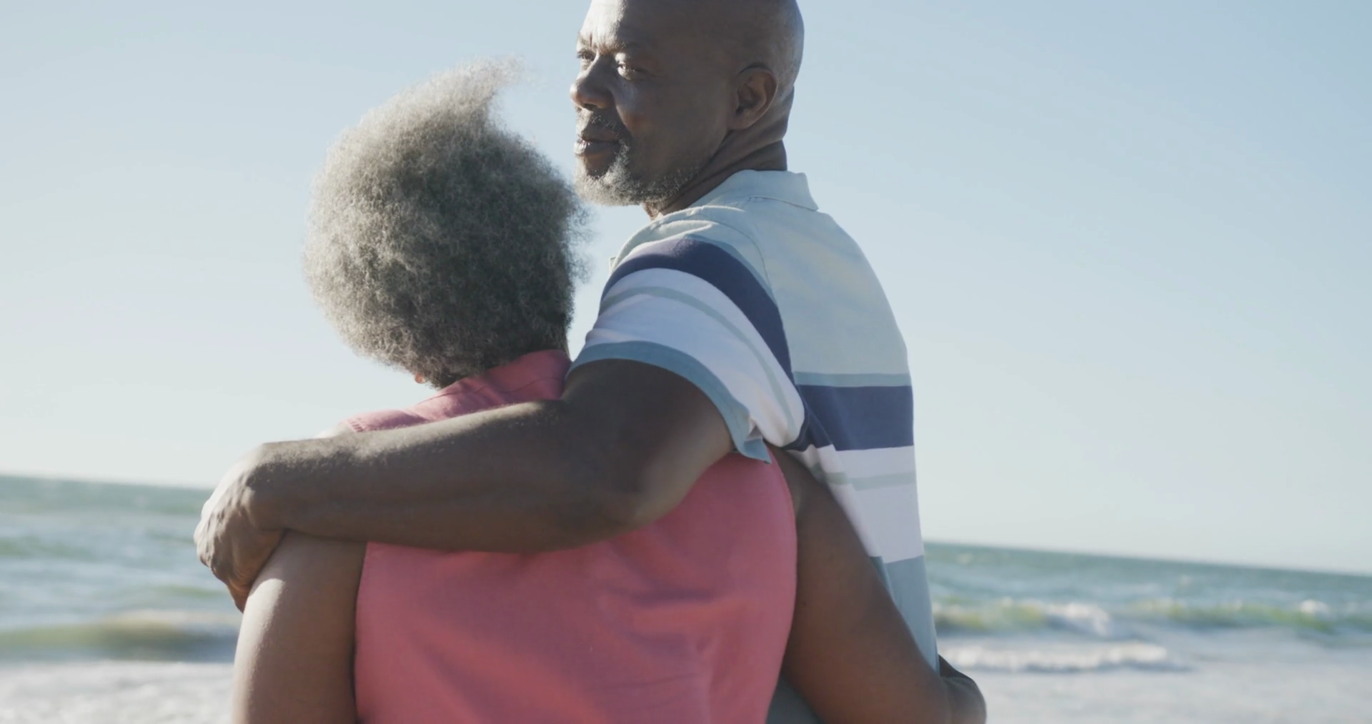 Happy Senior African American Couple Walking Stock Footage SBV ...
