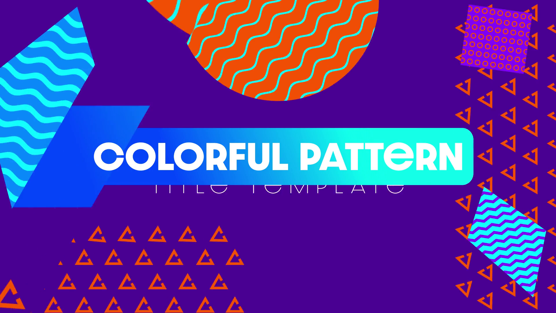 Colorful Pattern Title Template SBV-346405274 - Storyblocks
