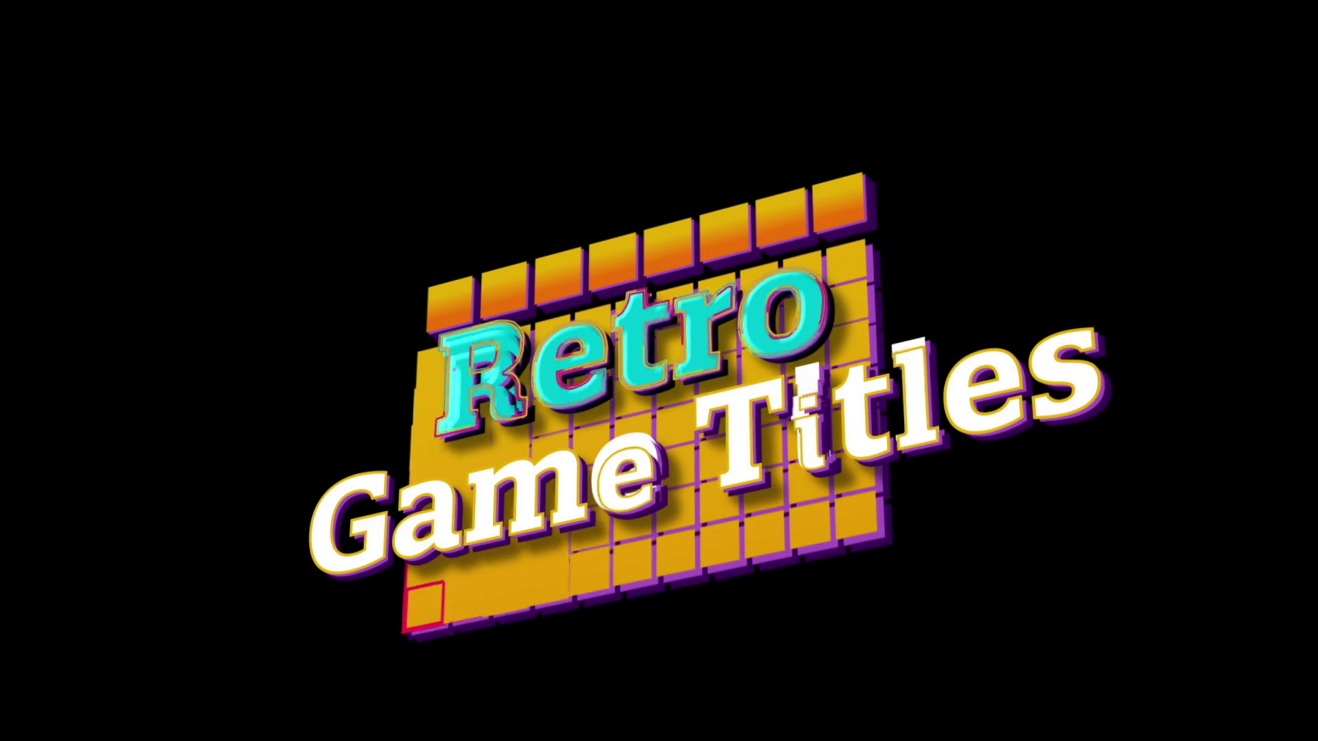 Premiere Pro Template Retro Game Titles SBV 338768507 Storyblocks