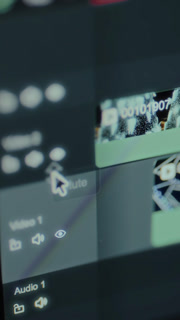 Clip on a timeline within a video editing software interface