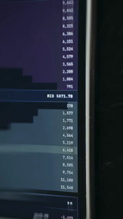 Trading platform displaying depth of market and order book information