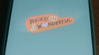 Weird and Wonderful sticker, presentation