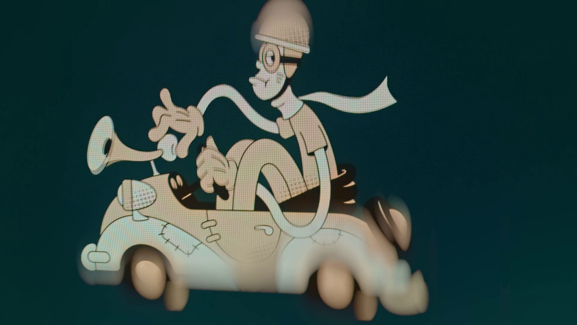 Cartooned Man Riding Car Stock Footage SBV-352275691 - Storyblocks