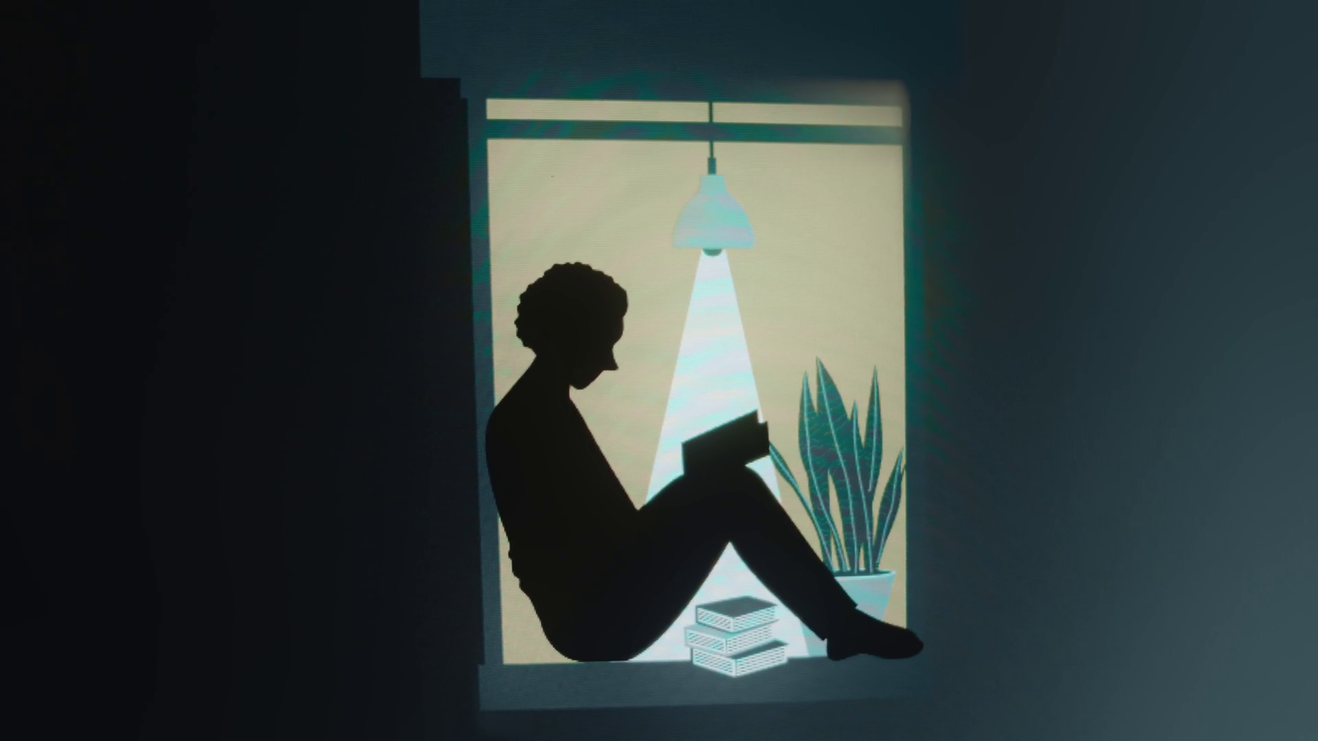 Person Reading Window At Night Stock Footage SBV-352543882 - Storyblocks