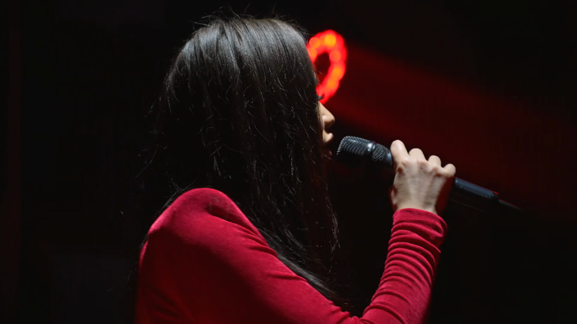 Female Pop Singer Performing Song On Stage Stock Footage SBV-353895150 ...