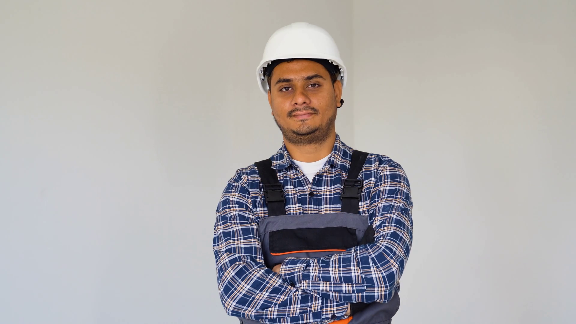 Portrait Of Confident Indian Male Foreman Stock Footage SBV-352042877 ...