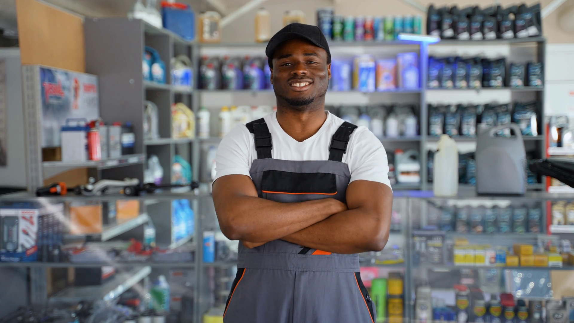 Portrait Of African American Seller In Stock Footage SBV-353125079 ...