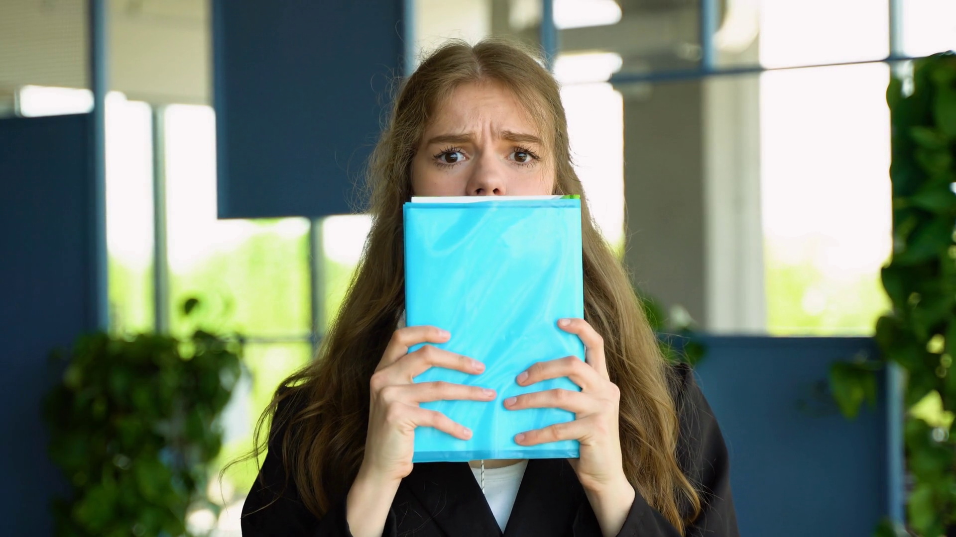University Sad Student Covered Face With Stock Footage SBV-352773516 ...