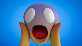Changing emoji icons on blue background