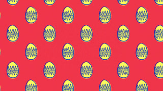 Cute Easter Egg Pattern animation 4k