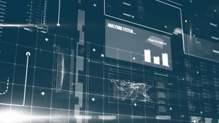 Futuristic Data Analytics Dashboard Screen Digital Dashboard Displaying Charts Graphs Statistics