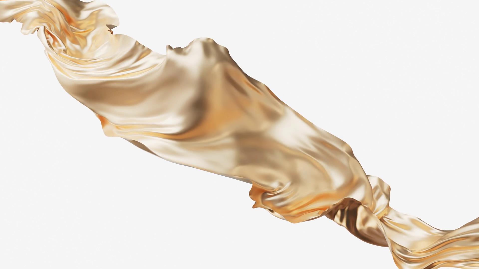 Flowing Wave Cloth 3d Rendering Stock Motion Graphics SBV347333548