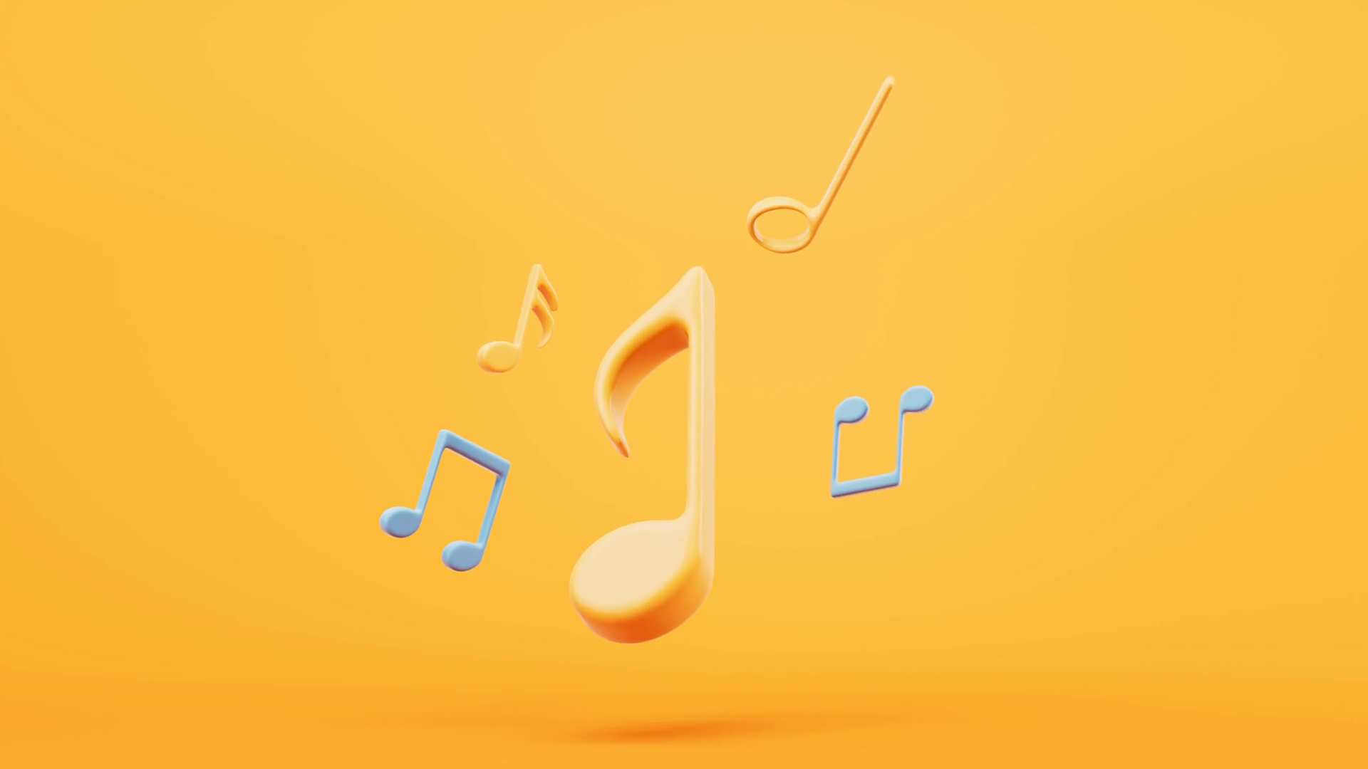 Loop Animation Of Music Notes With Cartoon Stock Motion Graphics SBV