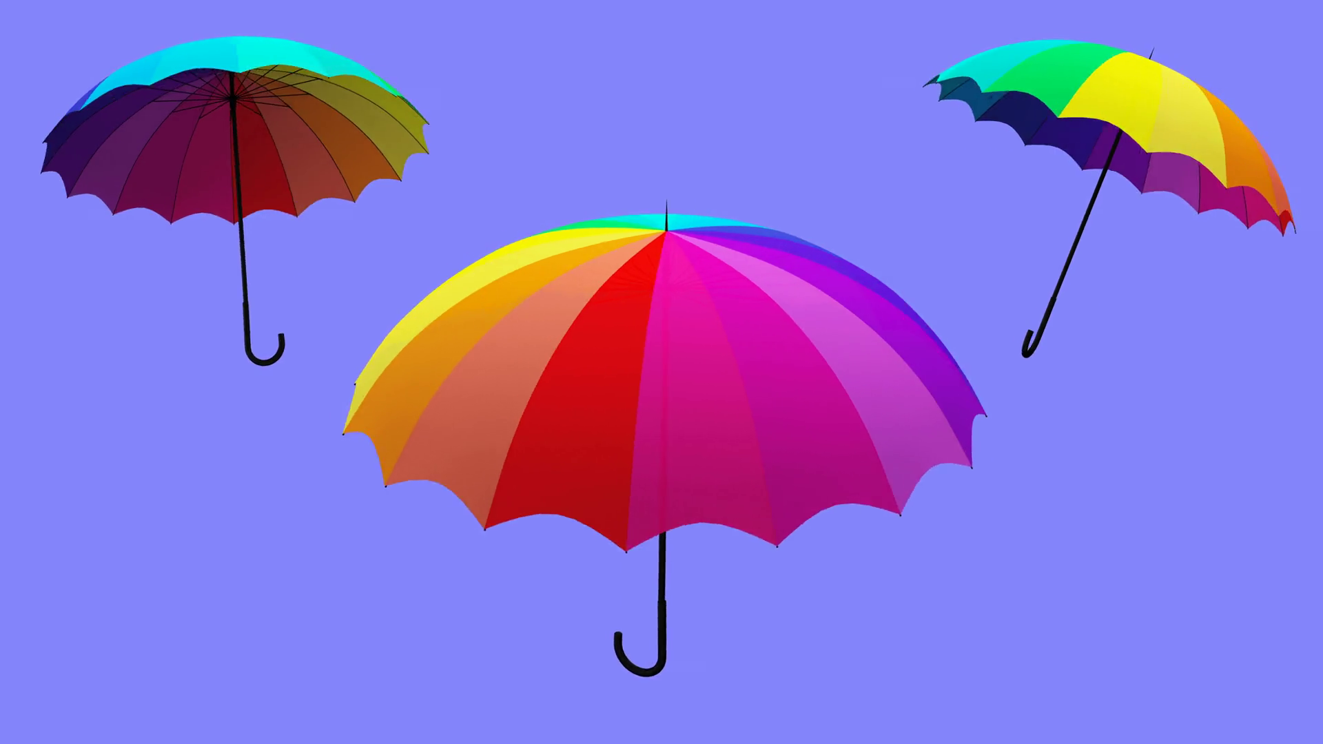 umbrella rotation animation 3d illustration render Motion Background 00