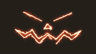 Halloween Pumpkin Fire Reveal Background