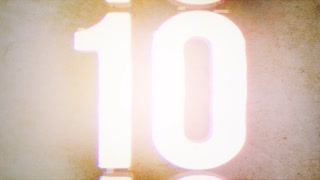 Countdown 10 To On Retro Texture Background