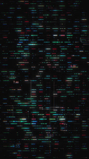 Technology Data Digital Business Vertical Background Vertical abstract data business digital technology background including connected lines and numbers in matrix style with depth of field blur