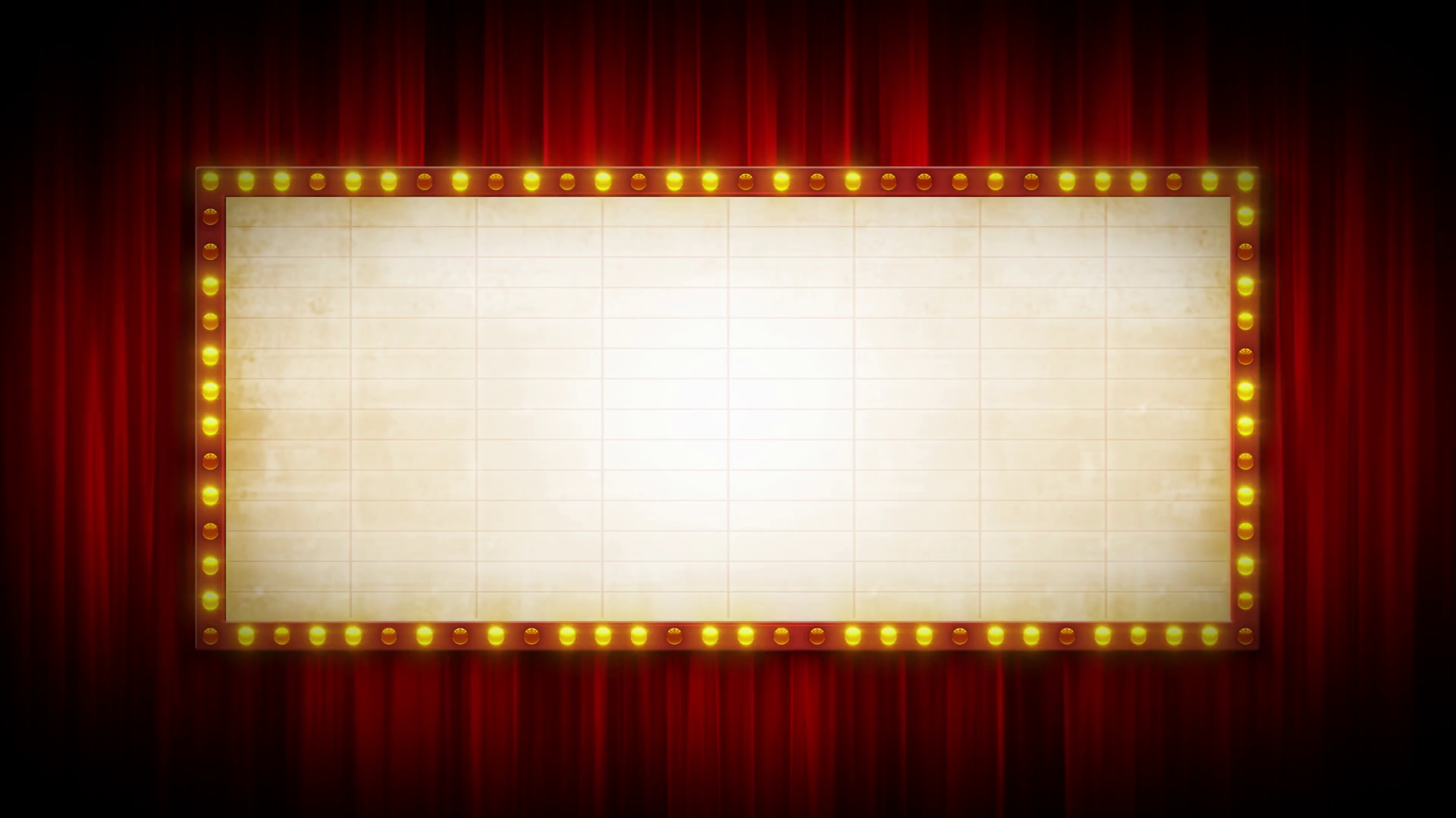 Broadway Cinema Background With Marquee Sign Stock Motion Graphics SBV