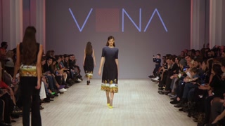 Kyiv, Ukraine - model on the catwalk during a fashion show