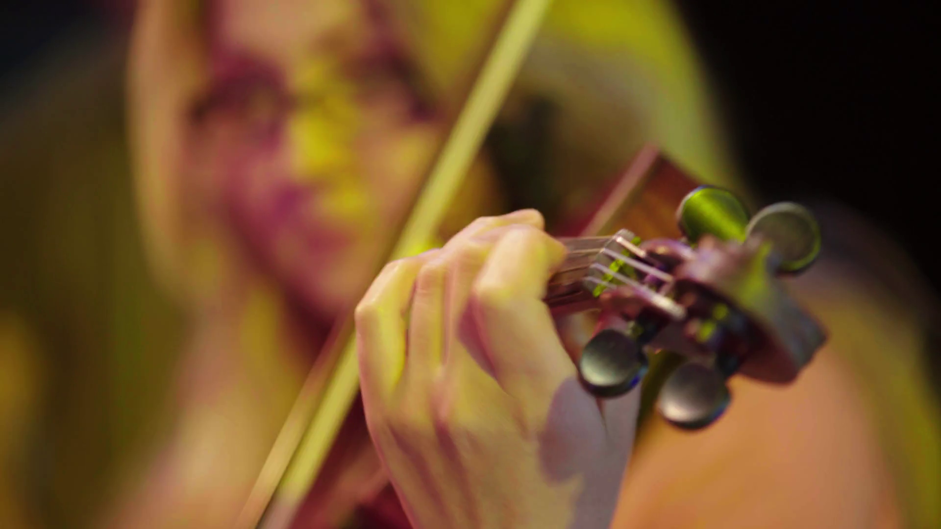 Girl Violinist Playing Violin Kyiv Ukraine Stock Footage SBV346845019