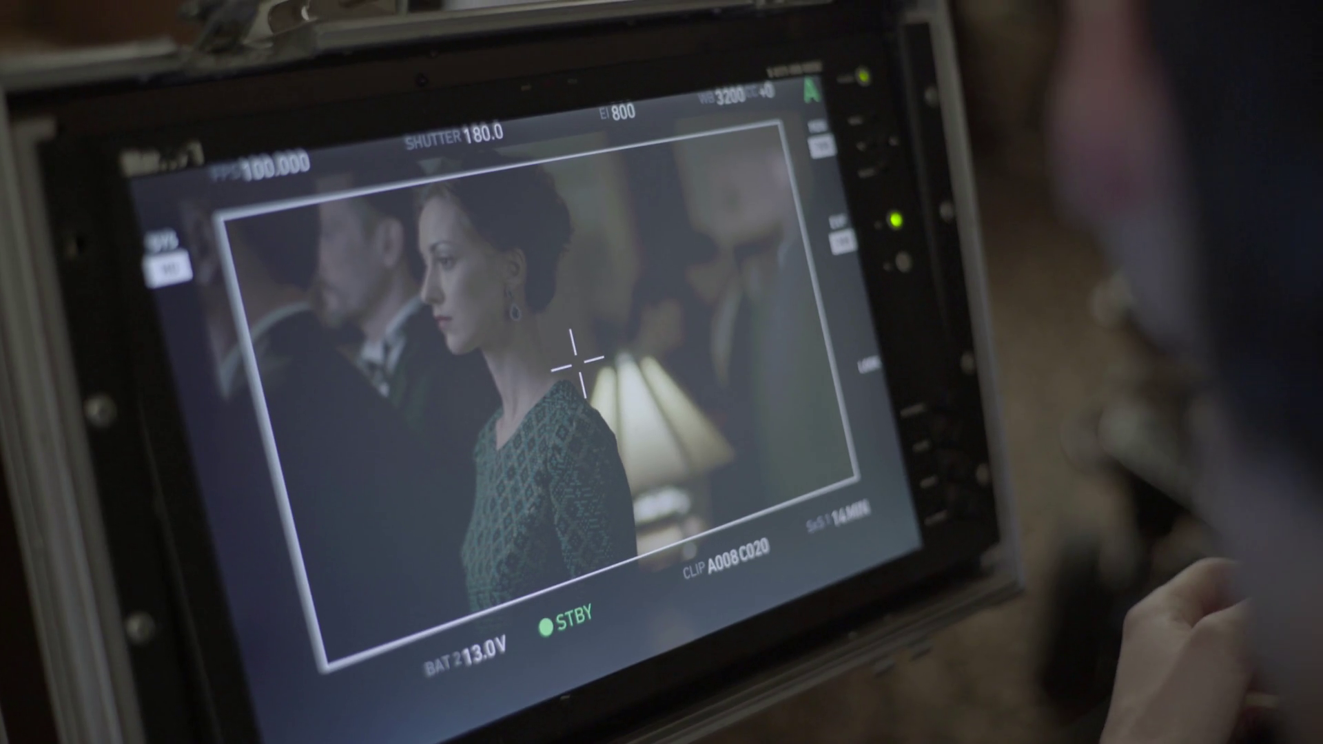 Film Director Monitor During Filming Stock Footage SBV346850733