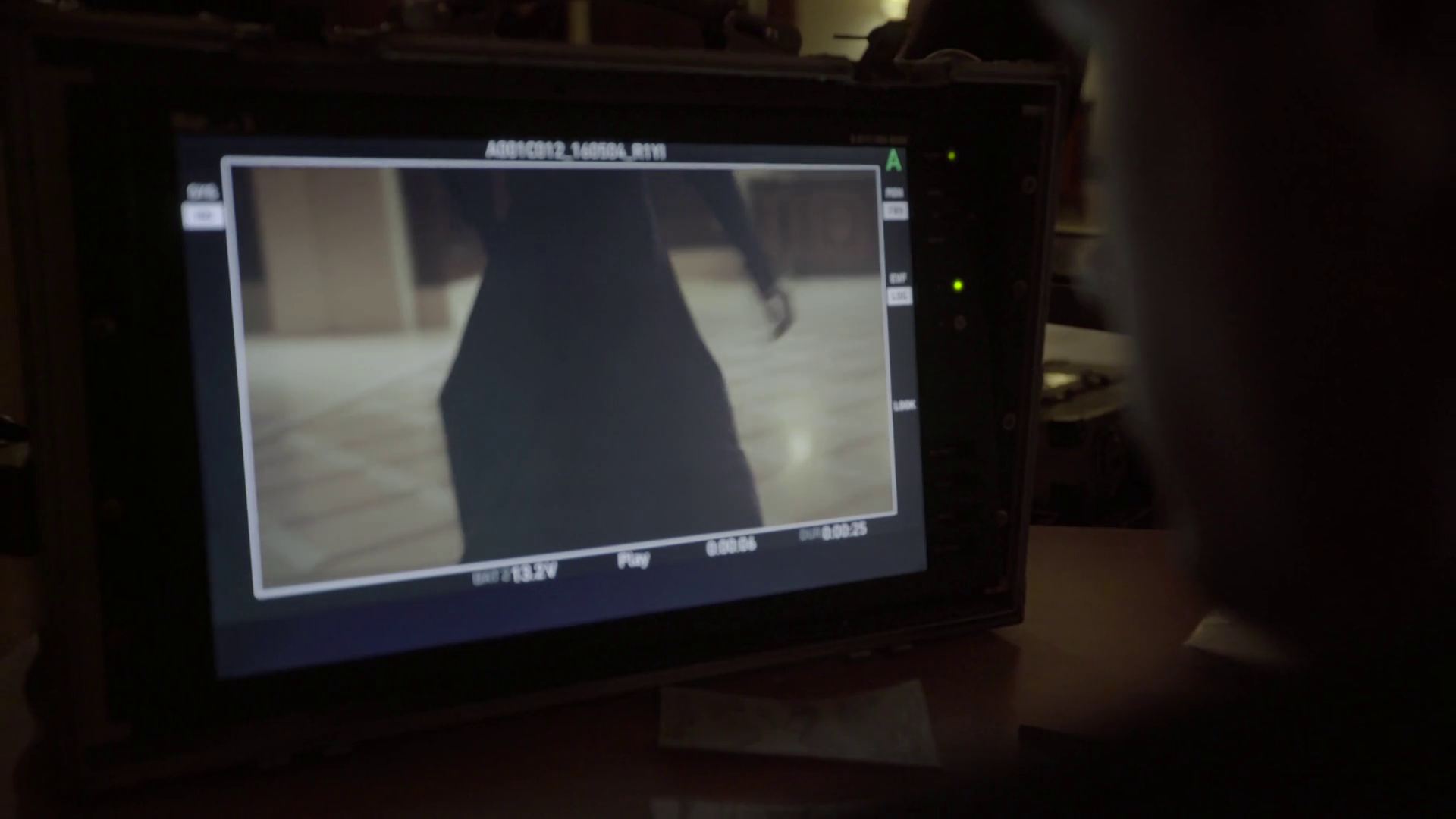 Film Director Monitor During Filming Stock Footage SBV346850732