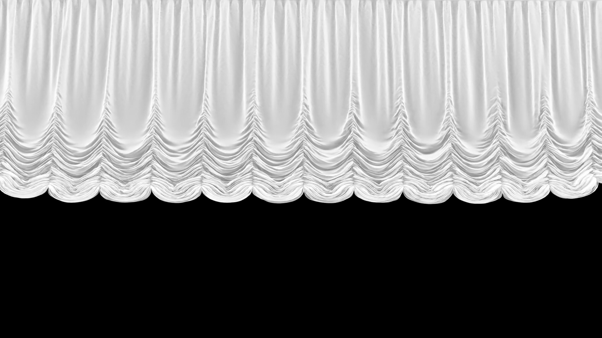 White Rising Theater Curtain With Alpha Stock Motion Graphics SBV ...