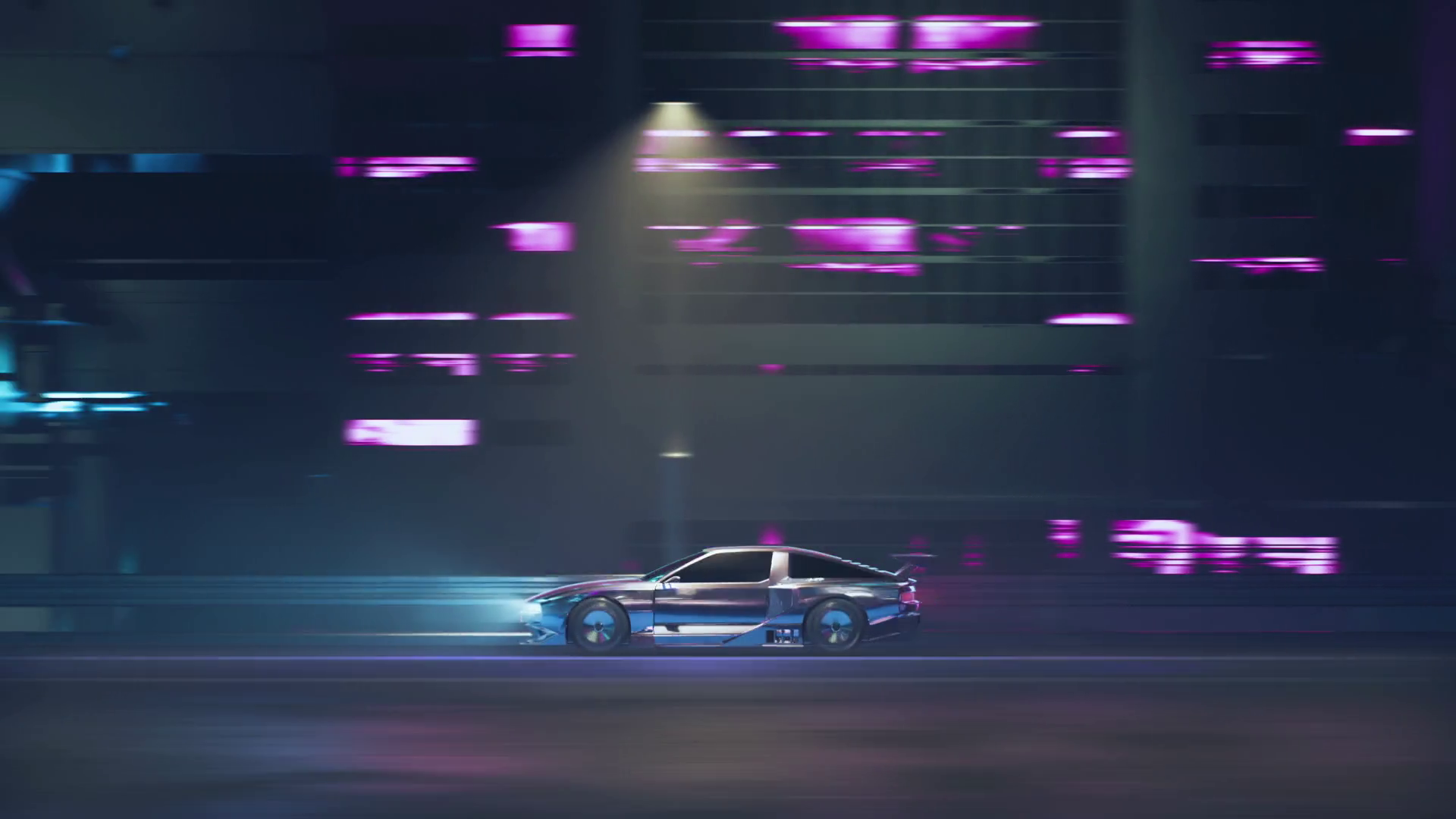 Loop Car Driving On City Streets At Night Stock Motion Graphics SBV ...