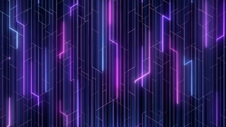 Neon Lines Falling Loop Background