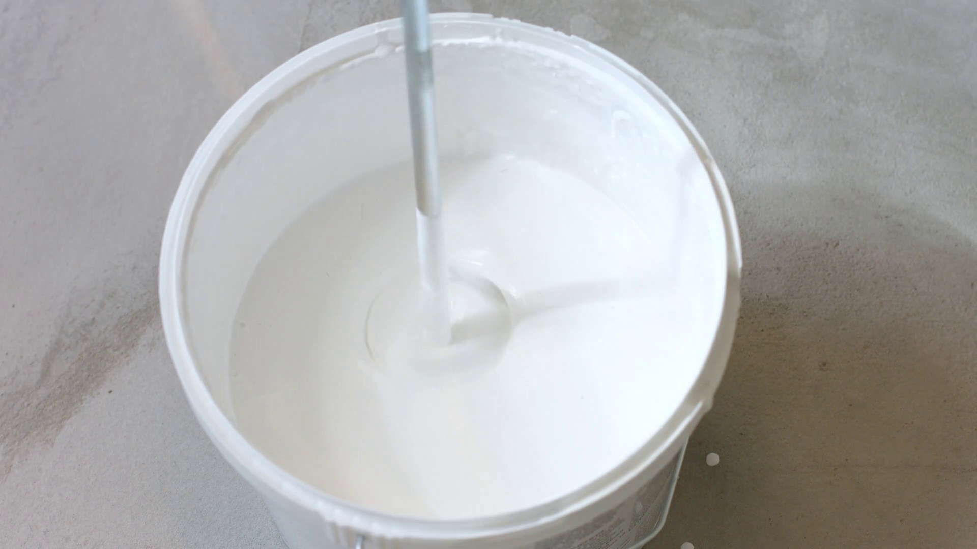 Dilution Paint Mixer Painting Of White Paint Stock Footage SBV
