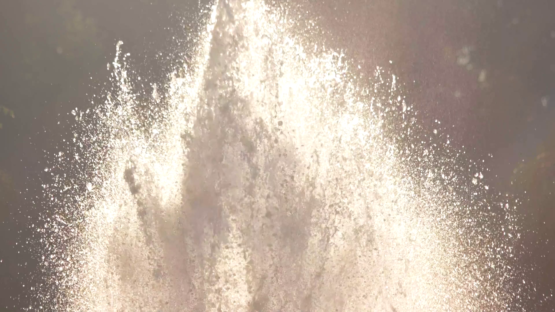 Water Spraying From A Fountain