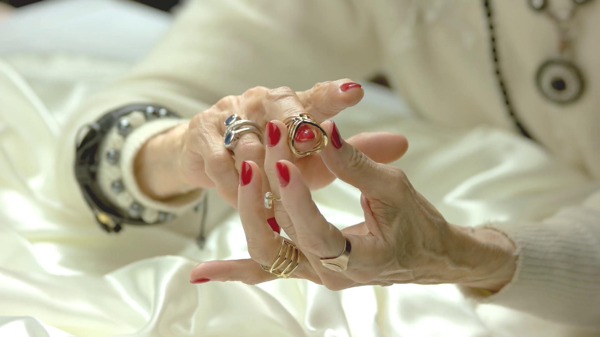 Old Woman Putting On Ring On Finger Elderly Stock Footage SBV319814184 Storyblocks