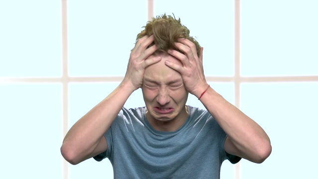 Teen Boy Crying Stock Footage: Royalty-Free Video Clips - Storyblocks