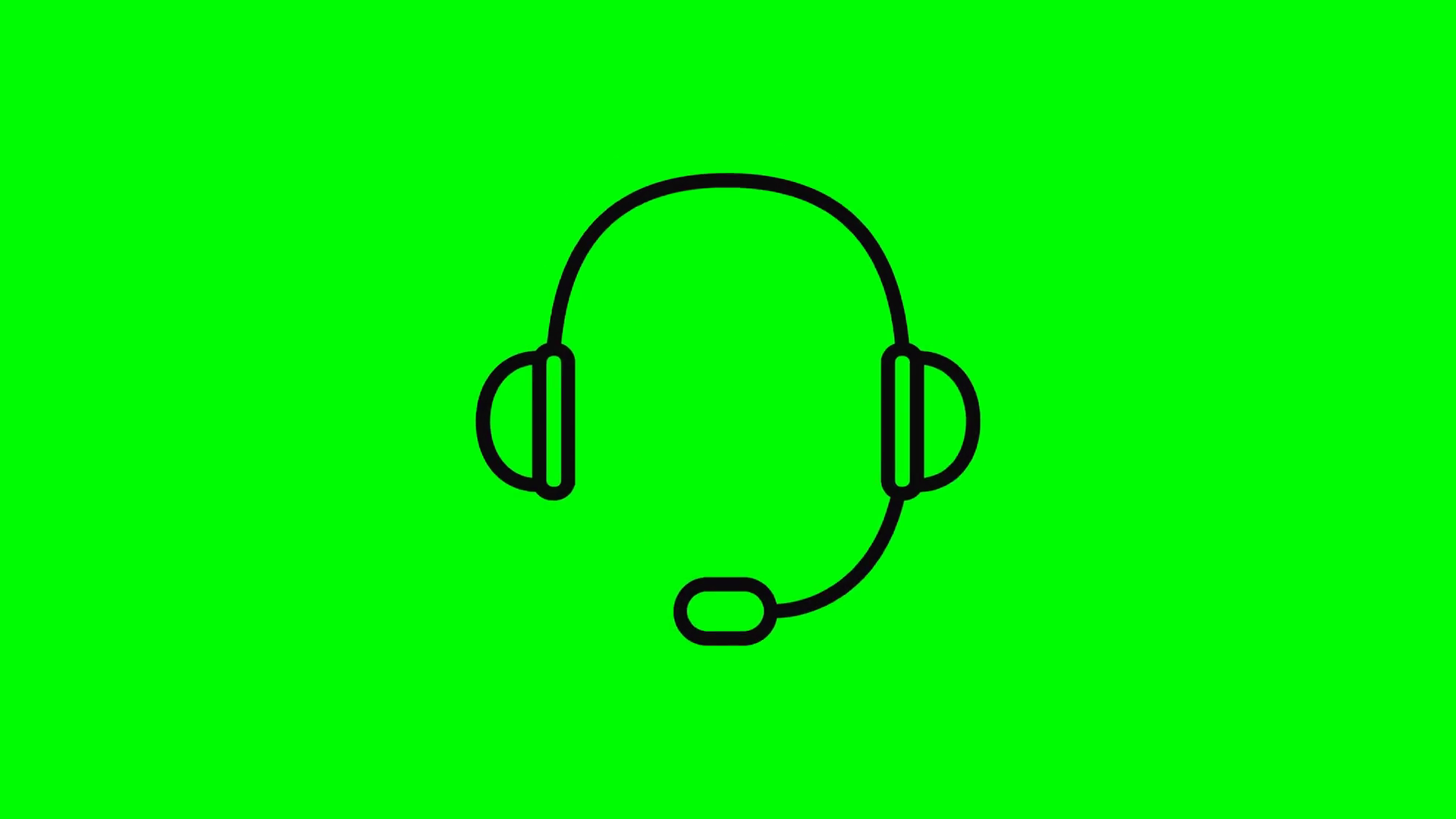 10 Intro Animations Of Headphone Symbol Icon Stock Motion Graphics SBV