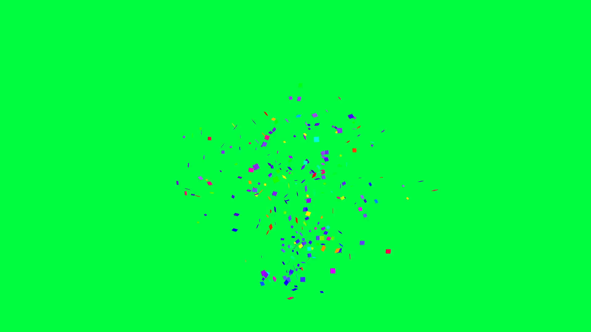Green Screen Confetti Colorful Shredded Stock Motion Graphics SBV