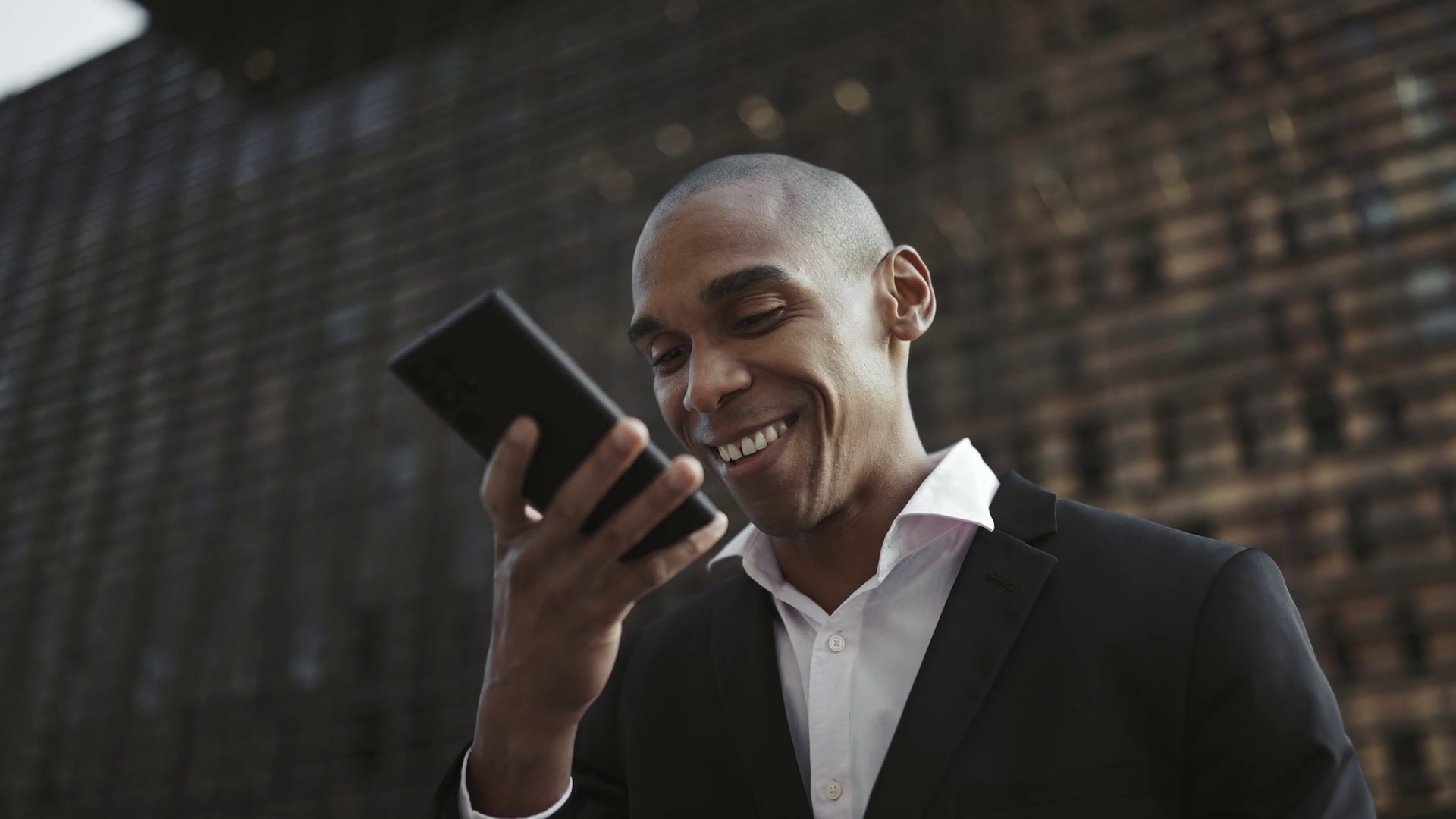 Laughing Man Recording Voice Message Stock Footage SBV-352511924 ...