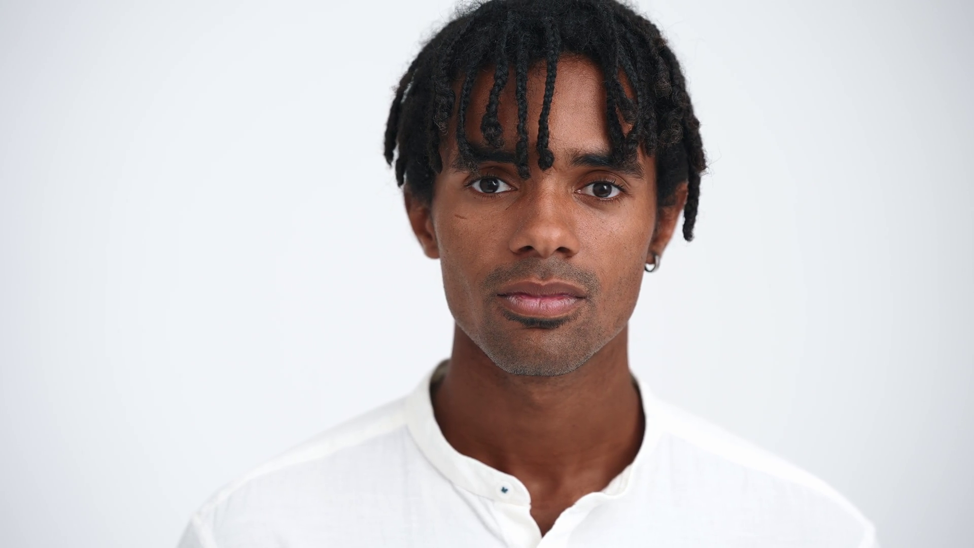 Face Of Concentrated Man With Dreadlocks Stock Footage SBV-352521725 ...