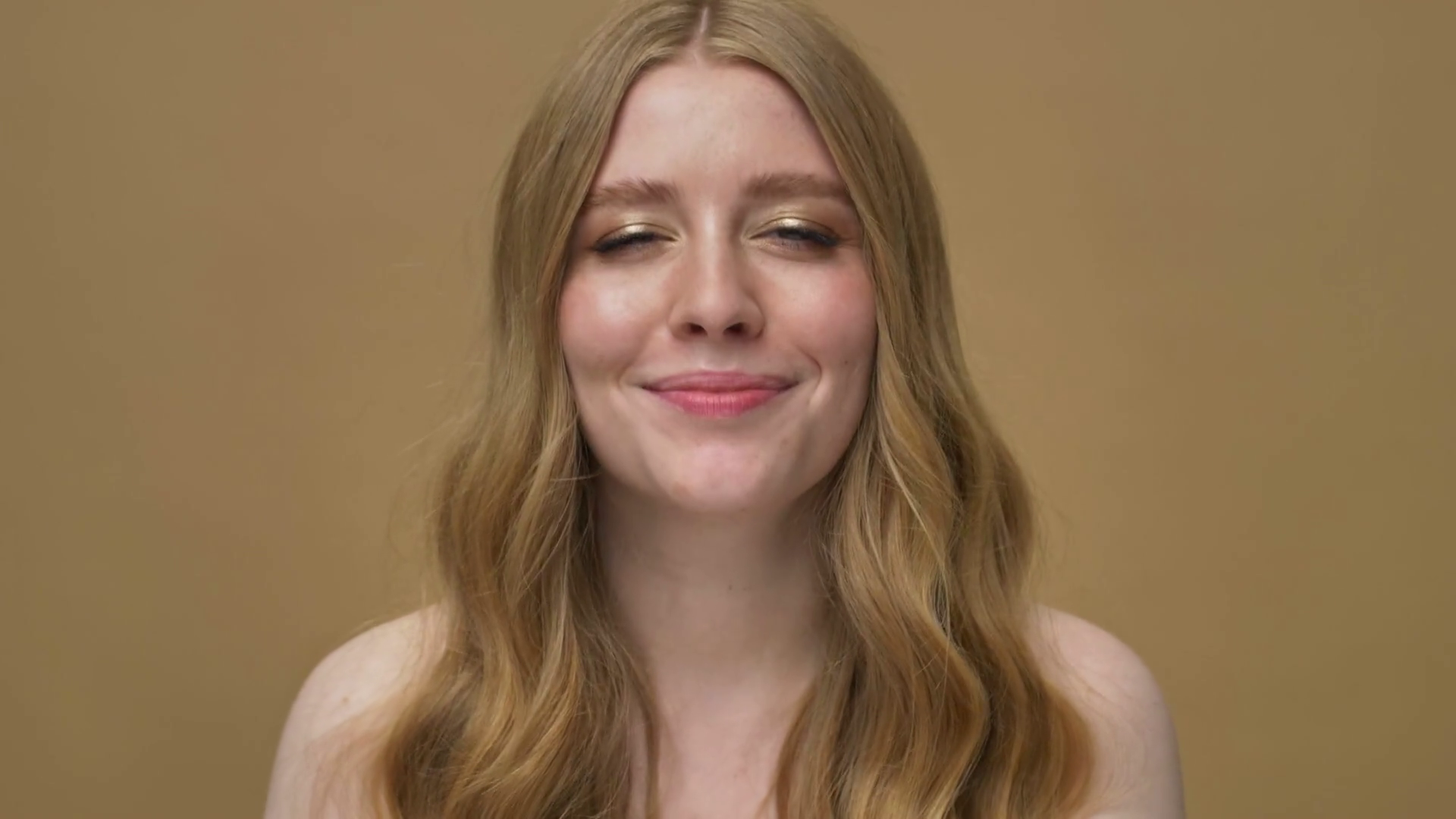 A Young Woman With Long Hair Is Shaking Head Stock Footage SBV ...