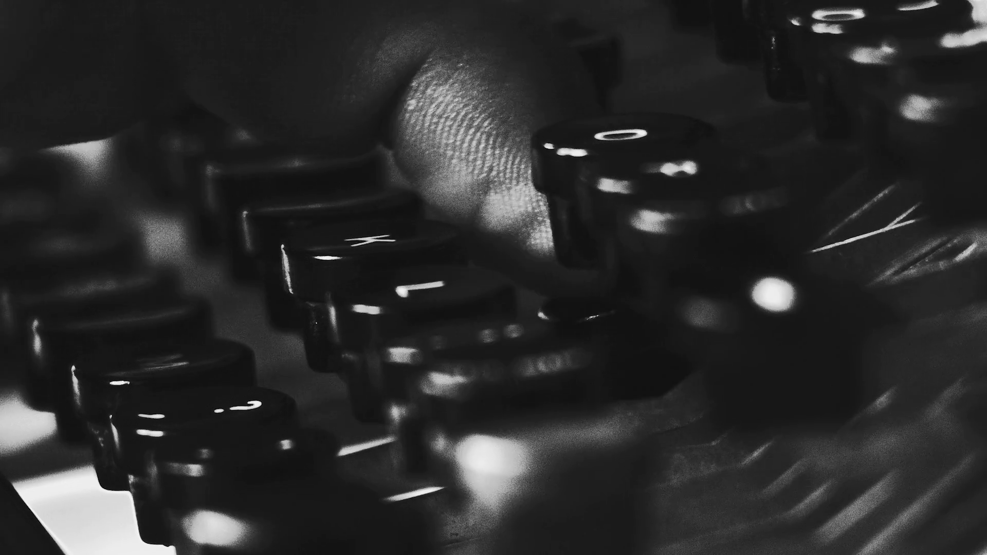 Black And White Extreme Close Up On Typewriter Keys Book Writing