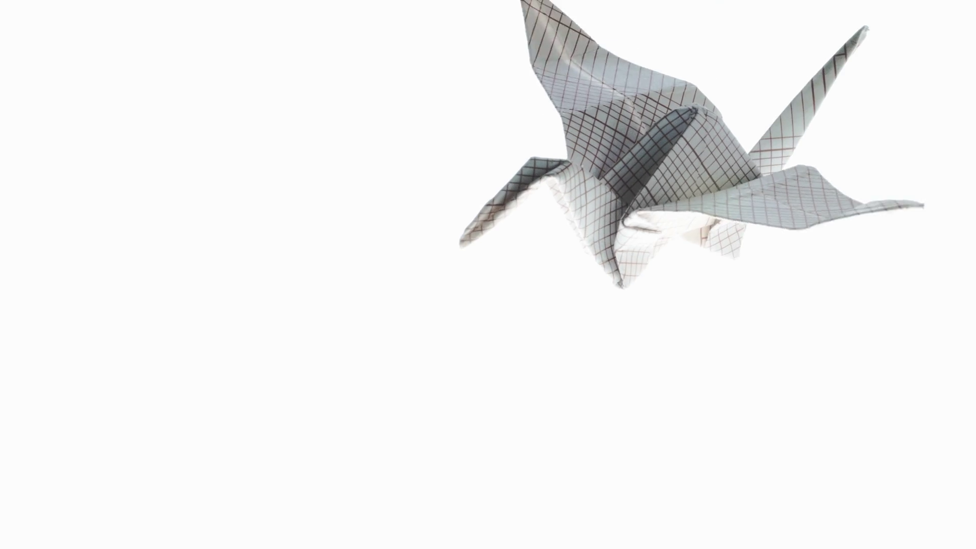 Elegant Origami Crane Animation Crane Stock Footage SBV-314795624 ...