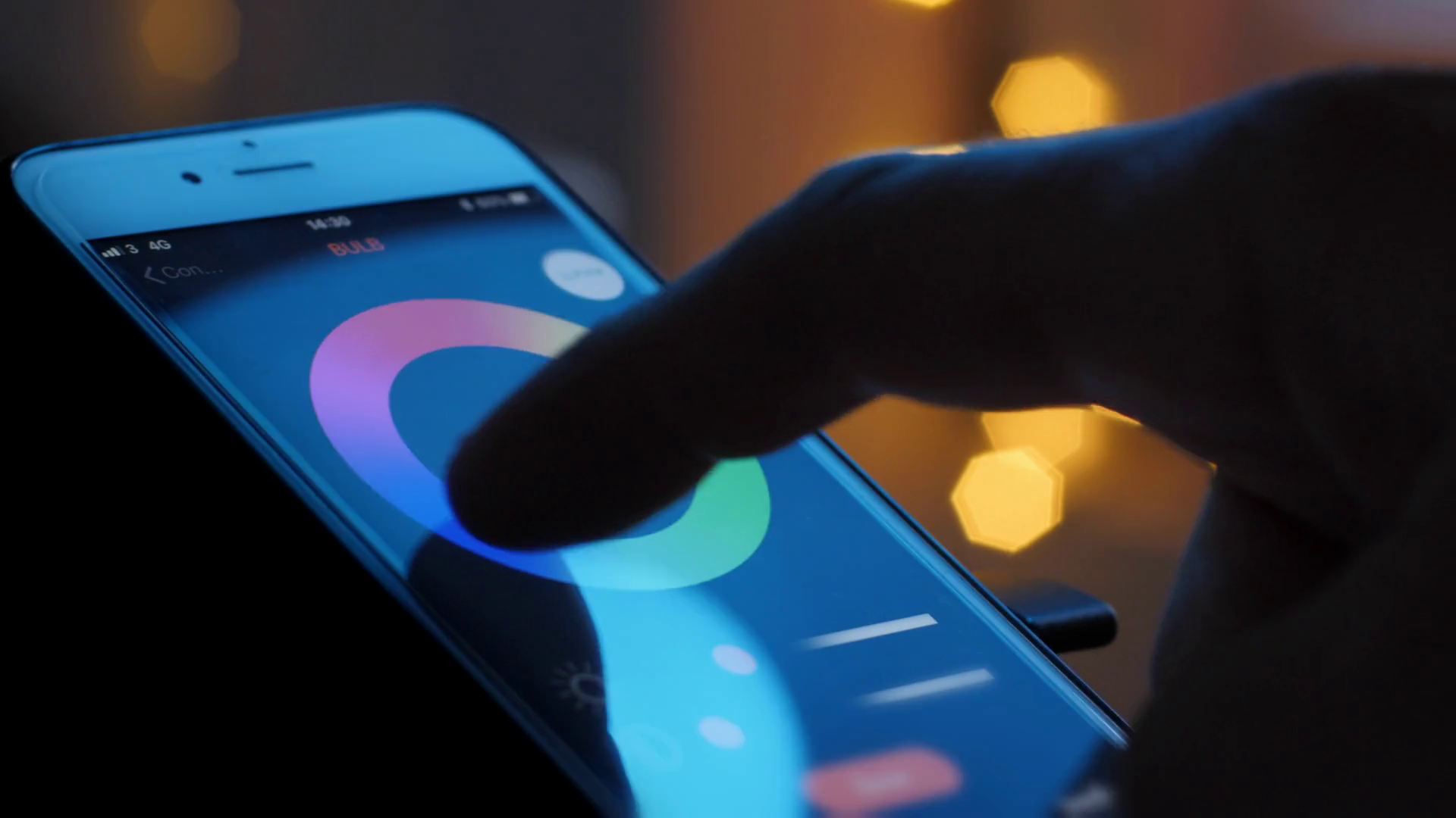 Smart Home Lighting Technology Controlling Stock Footage SBV320043250