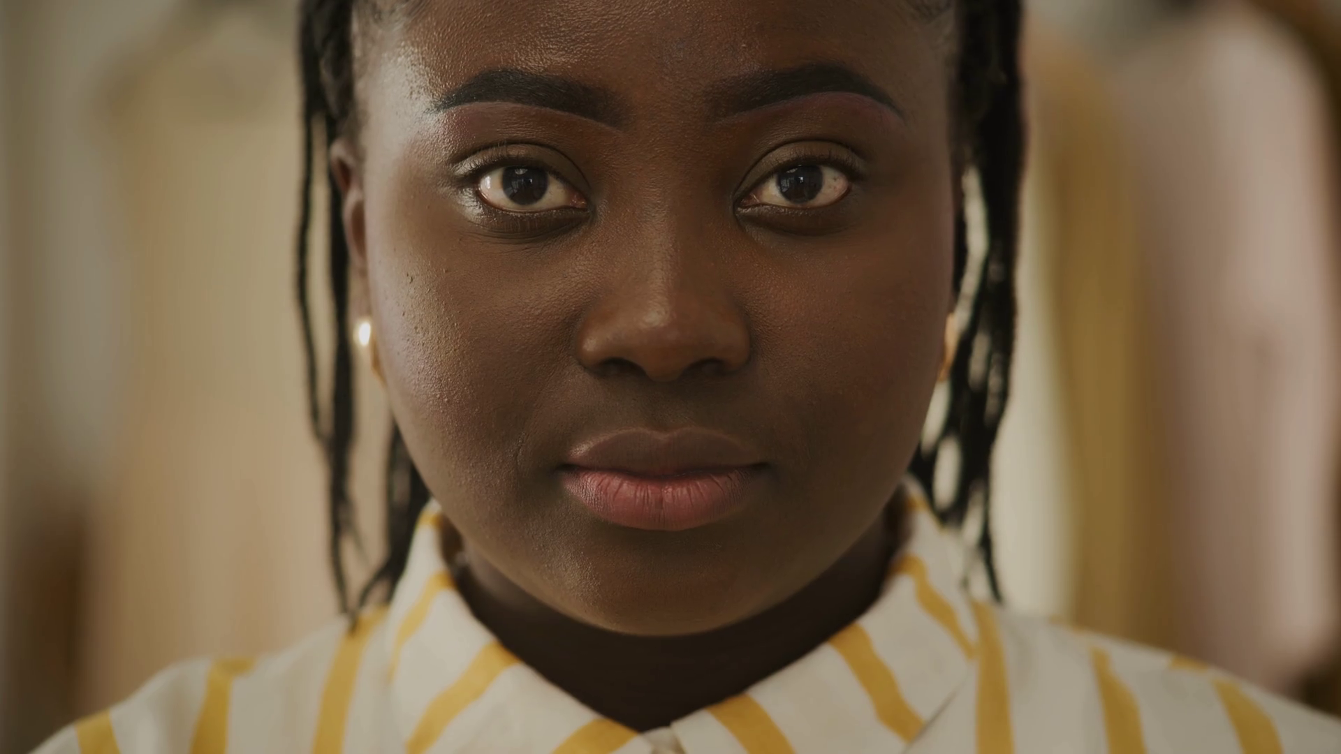 Black Woman Portrait Cheerful African Stock Footage SBV348461387