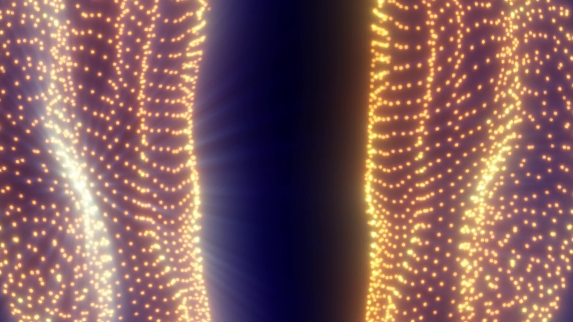 Glowing Golden Particle Ribbons Framing Dark Stock Motion Graphics SBV ...