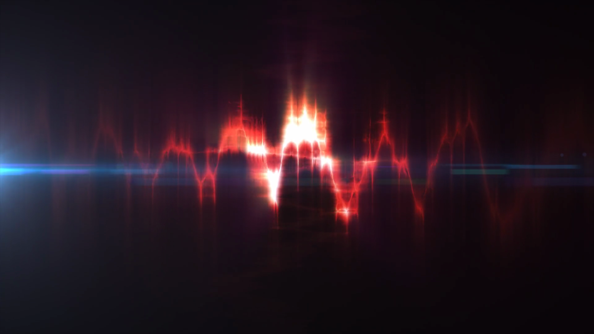 Abstract Red Glowing Waveform With Sharp Stock Motion Graphics SBV ...