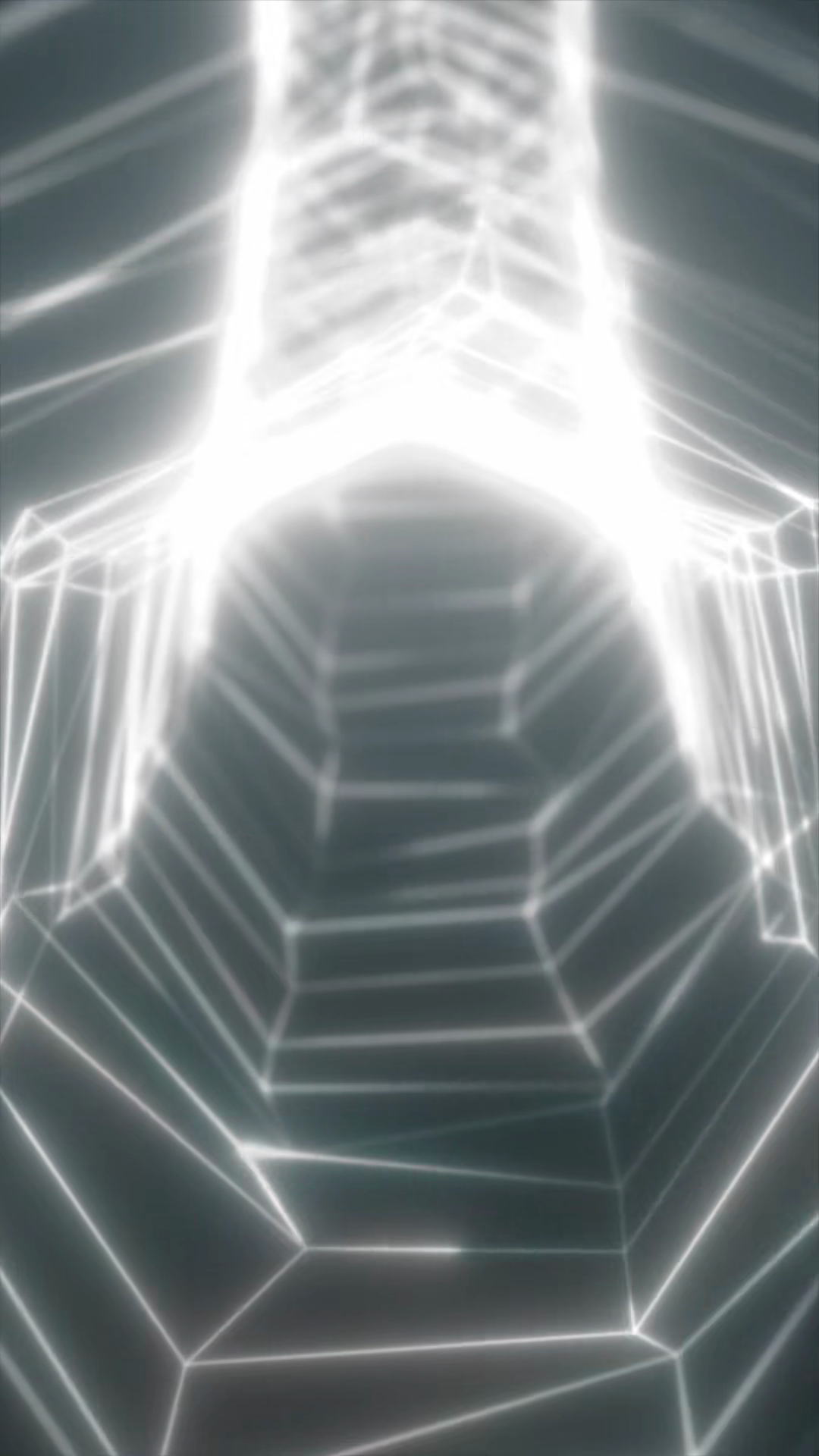 Abstract White Wireframe Tunnel With Stock Footage SBV-354000980 ...