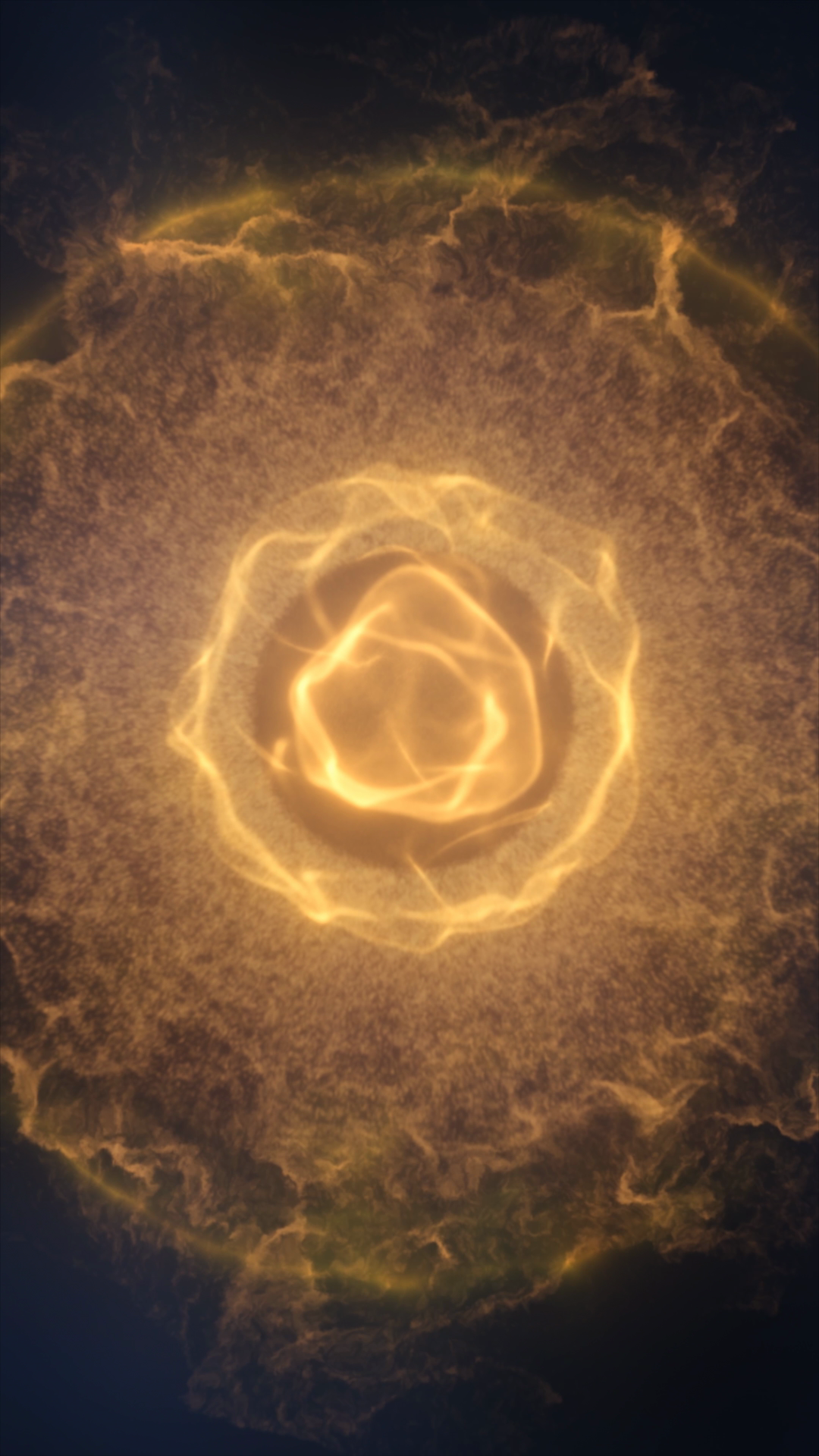 Abstract Golden Energy Core With Layered Stock Footage SBV-353254796 ...
