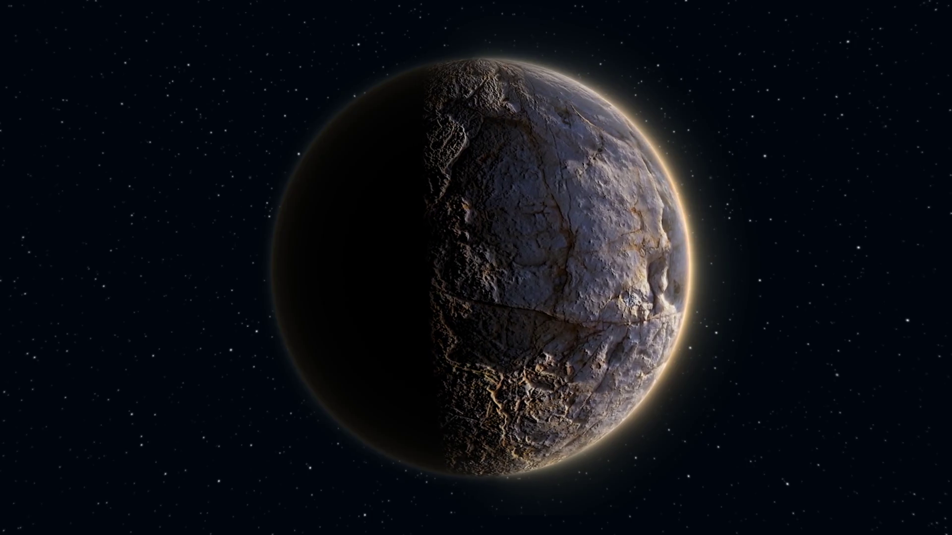 Abstract Realistic Planet With Stone Surface Stock Motion Graphics SBV ...