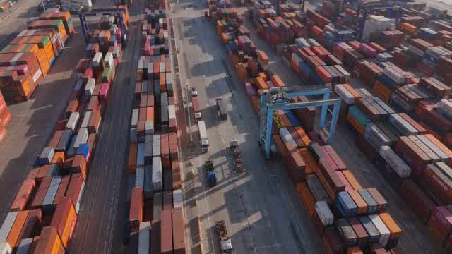 Container Terminal Stock Footage: Royalty-Free Video Clips - Storyblocks